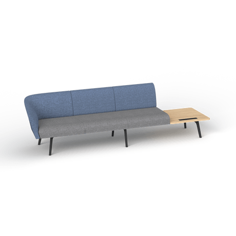 OL Willow Fabric Upholstered Reception Area Sofa with Side Table