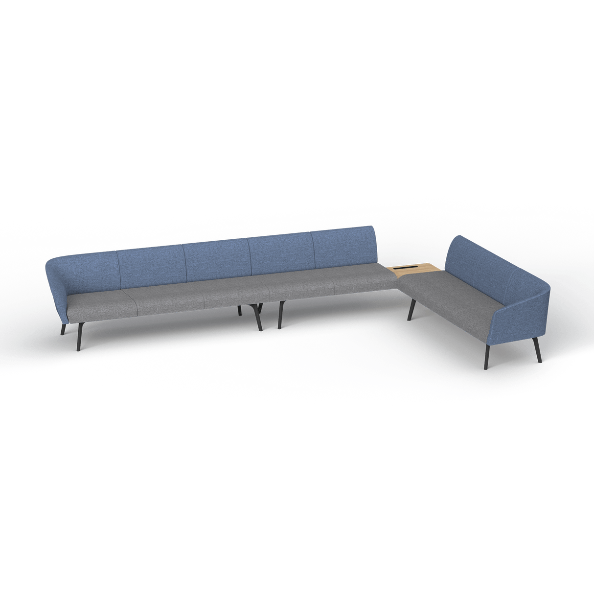 OL Willow Reception Area 8 Seater Sofa with Side Table