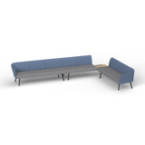 OL Willow Reception Area 8 Seater Sofa with Side Table