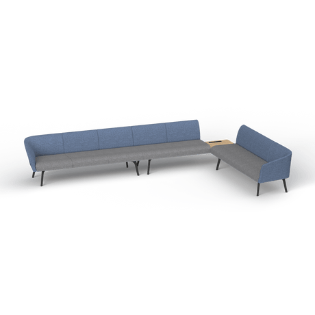 OL Willow Reception Area 8 Seater Sofa with Side Table