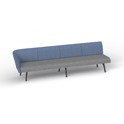 OL Willow Fabric Upholstered 4 Seater 1 Arm Reception Area Sofa