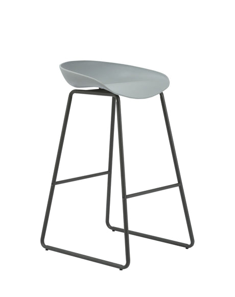 RL Aries Black Metal Frame Hospitality Counter Stool