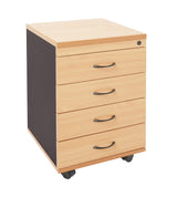 RL Rapid Worker 4 Drawer Mobile Pedestal