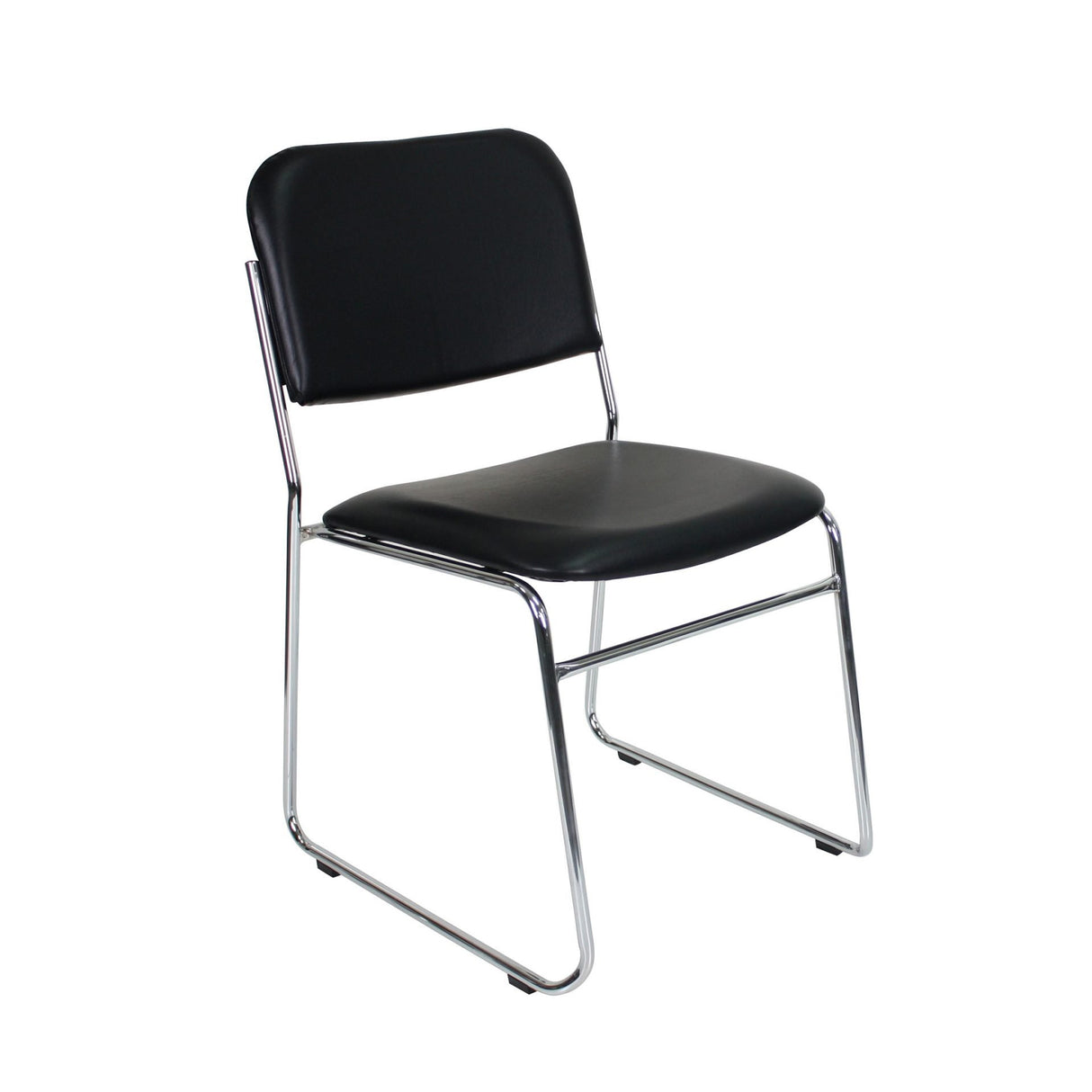RL Evo PU Leather Upholstered Chrome Sled Base Visitor Chair