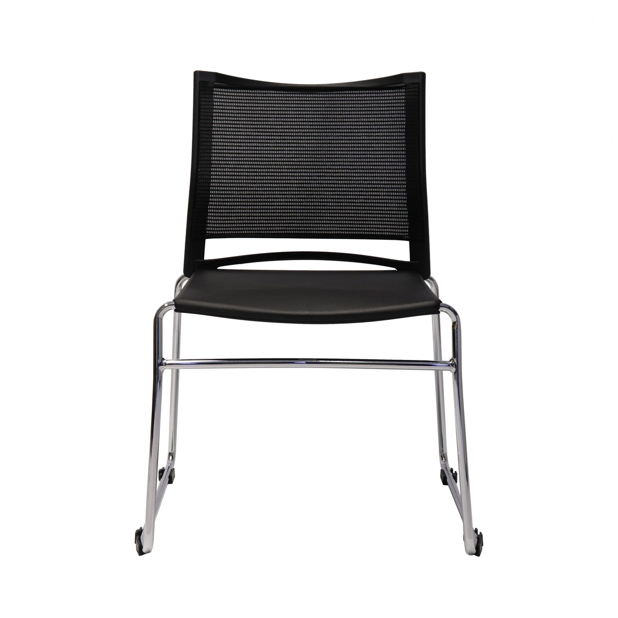 RL PMV Stackable Chrome Sled Base Hospitality Chair