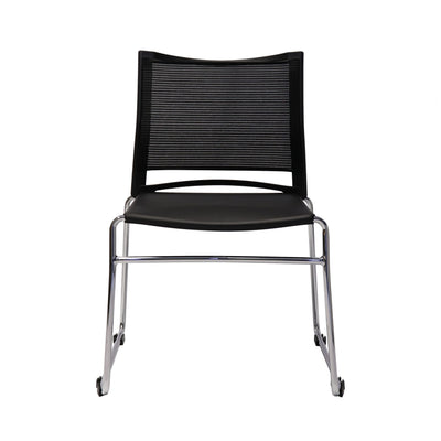 RL PMV Stackable Chrome Sled Base Hospitality Chair