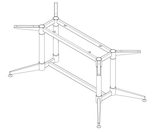 RL Typhoon Metal Meeting Table Frame