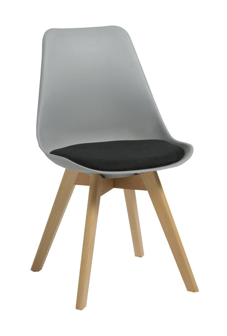 RL Virgo Timber 4 Leg Fabric Upholstered Seat Breakout Chair
