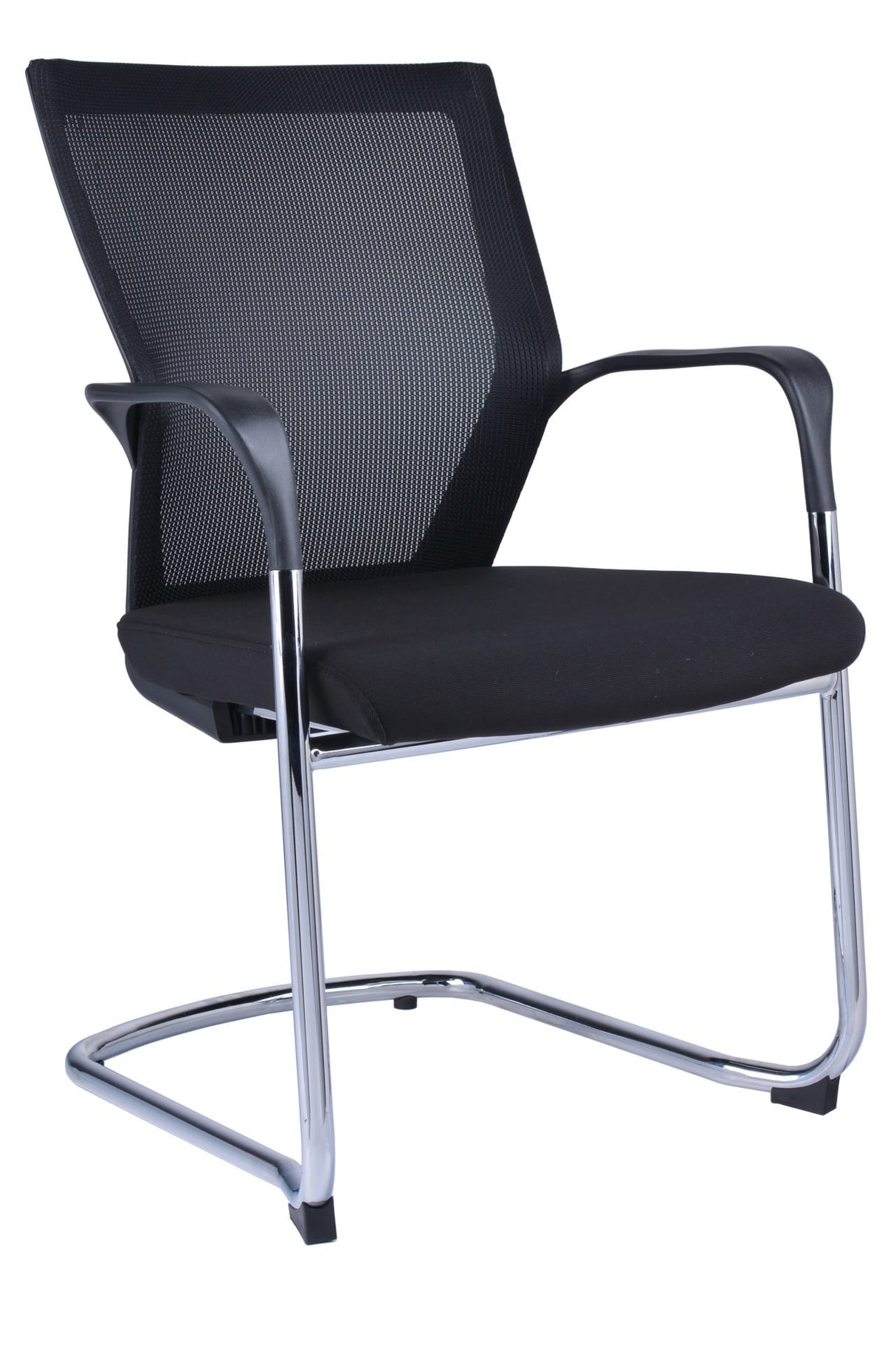 RL WMCC Chrome Sled Base Mesh Back Visitor Armchair