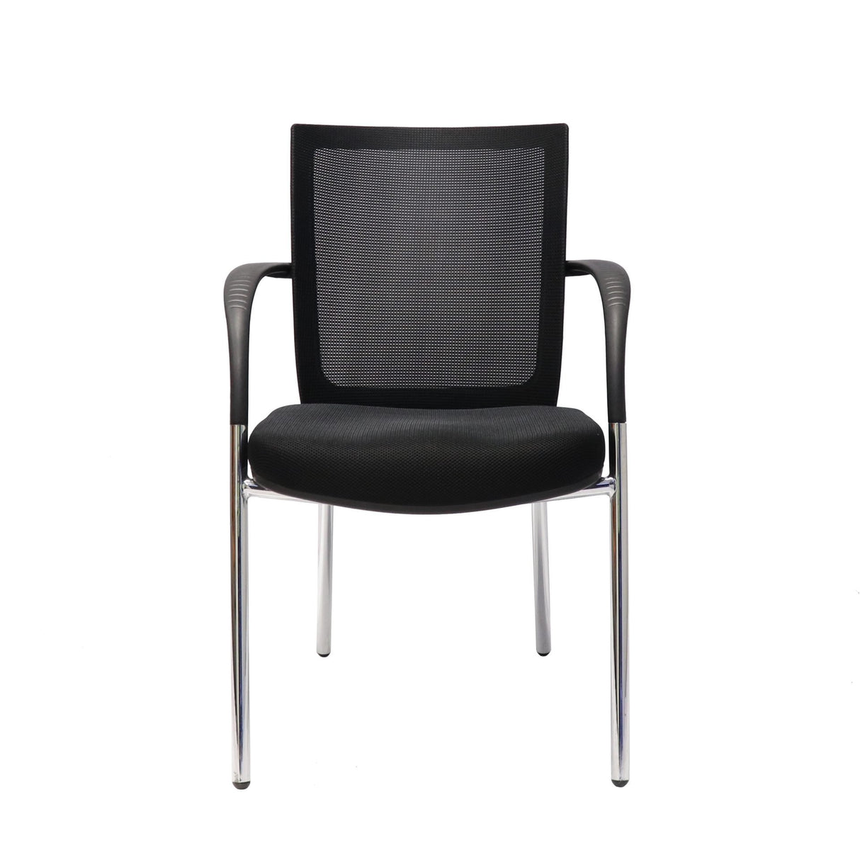 RL WMV Chrome 4 Leg Meshback Visitor Armchair