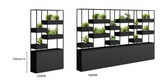 DD Offset Vertical Garden Divider Wall