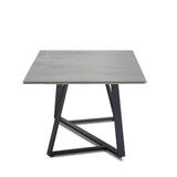 RL Piedra Grey Marble Look Stone Top Metal Leg Coffee Table