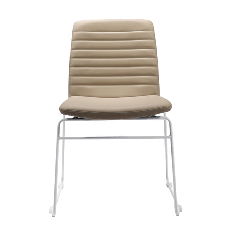 RL Pixel PU Leather Upholstered Sled Base Breakout Chair