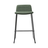 RL Pixel Fabric Upholstered Sled Base Counter Stool