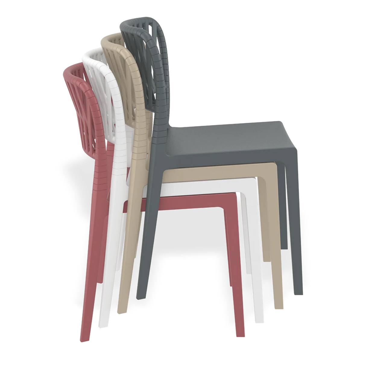 FL Siesta Portofino Hospitality Stackable Outdoor Chair