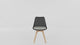 RL Virgo Timber 4 Leg Fabric Upholstered Seat Breakout Chair
