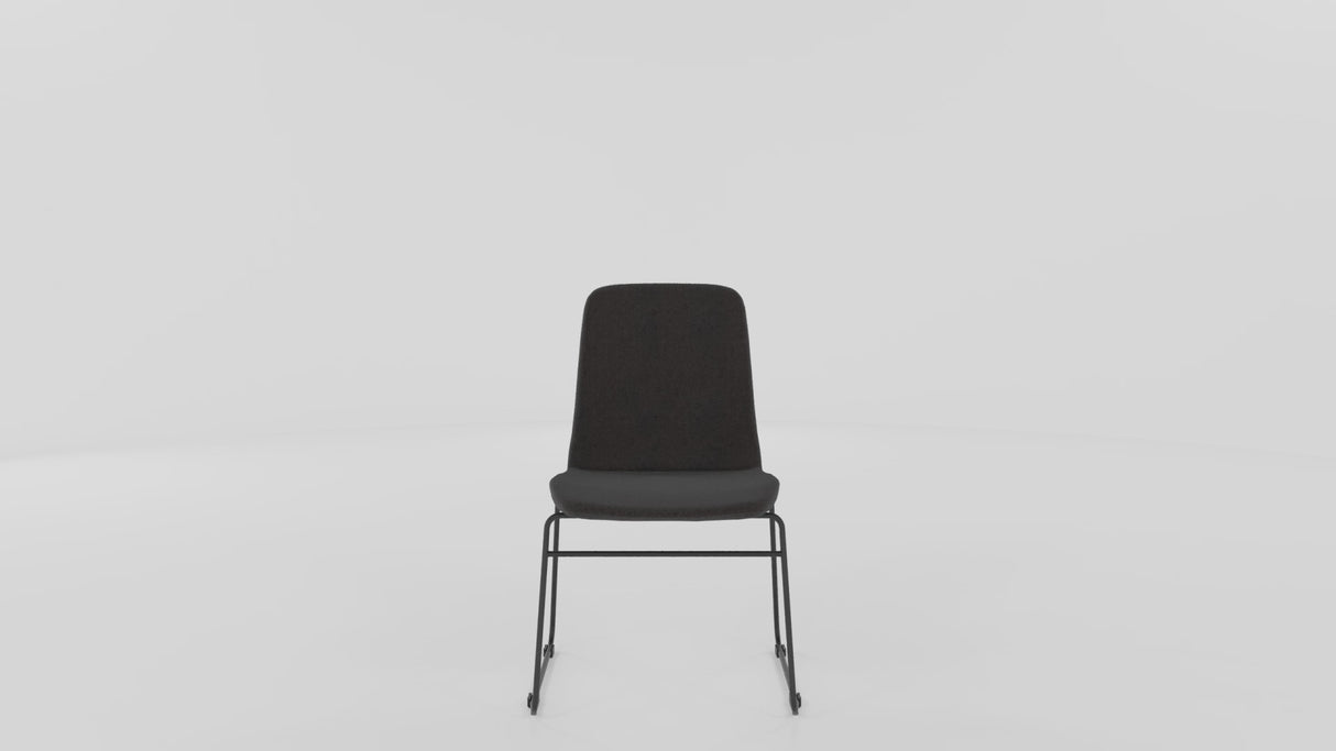 RL Tempo Fabric Upholstered Sled Base Stackable Visitor Chair