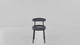 RL Nyx PU Leather Upholstered Black Metal Base Breakout Chair