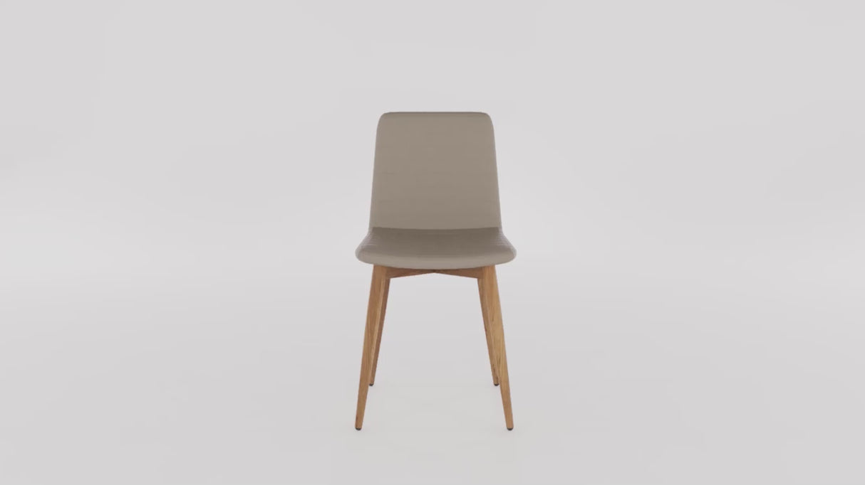 RL Pixel PU Leather Upholstered 4 Leg Breakout Chair