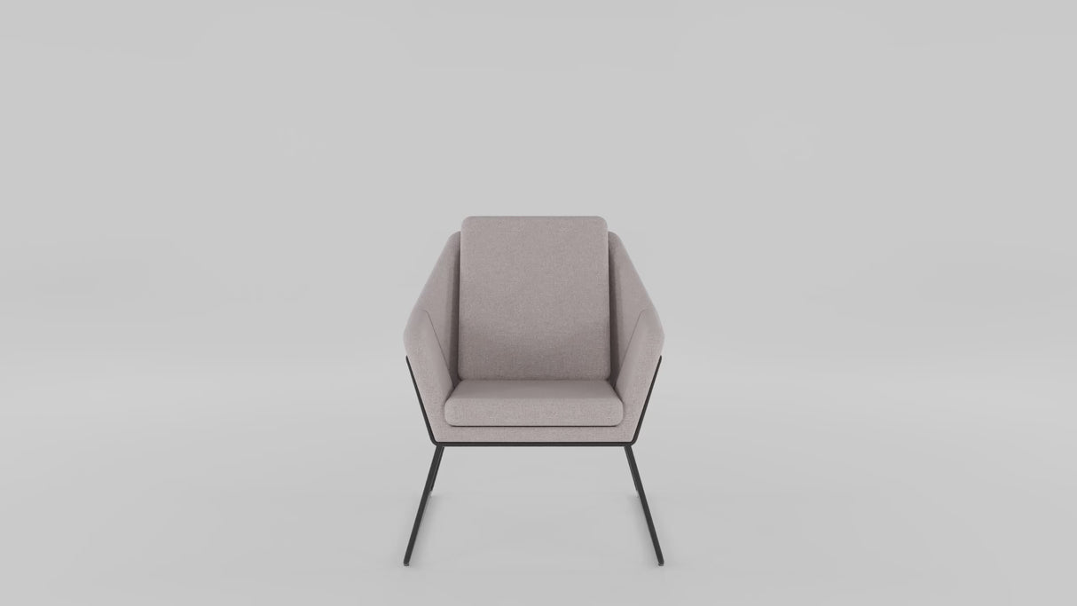 RL Cardinal Fabric Upholstered Breakout Chair