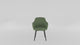 RL Aspen Fabric Upholstered 4 Metal Leg Visitor Tub Chair