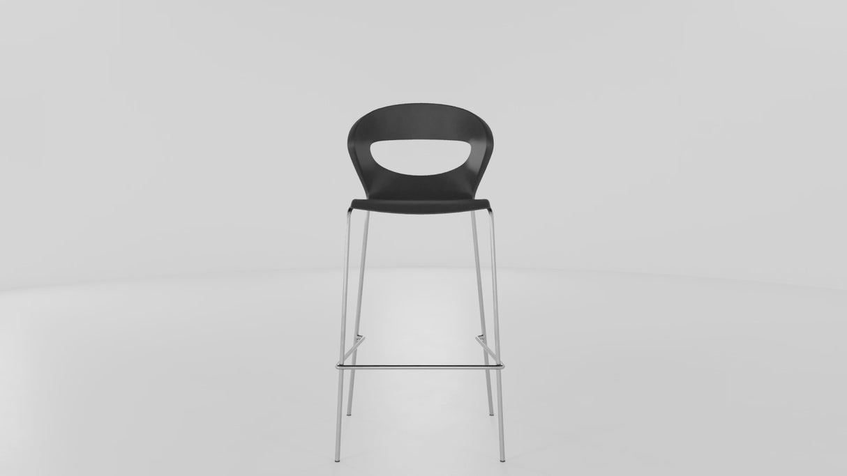 RL Taurus Chrome Leg Hospitality Bar Stool
