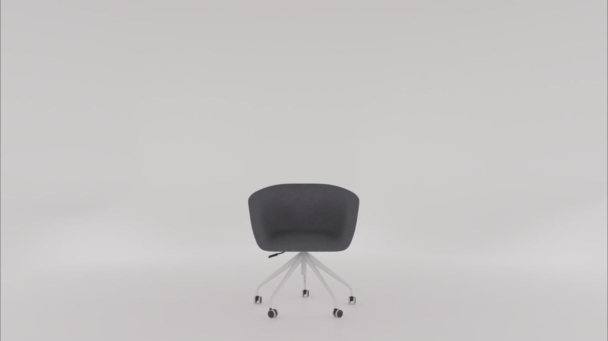 RL Pixel Swivel Fabric Upholstered Breakout Tub Chair