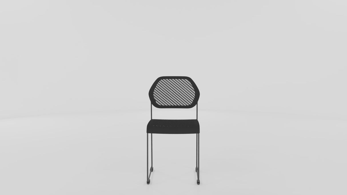 RL Frame Sled Base Stackable Visitor Chair