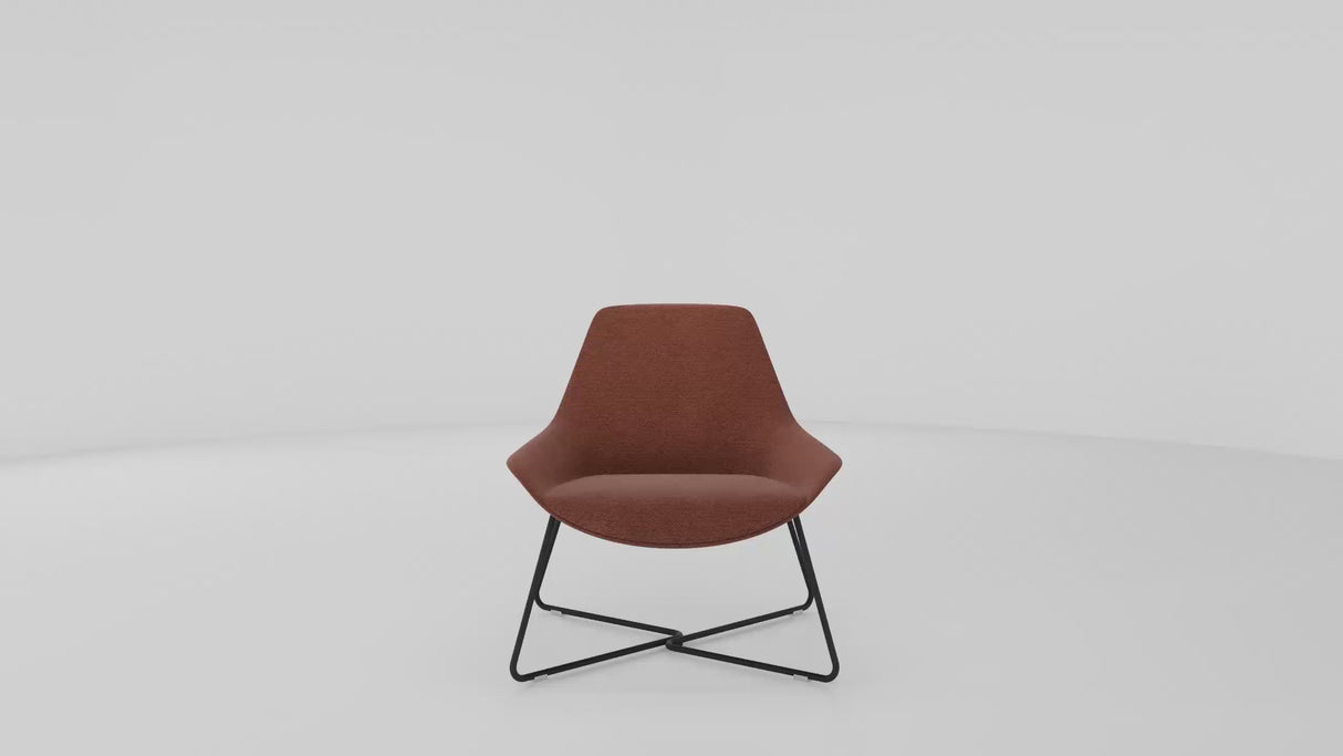 RL Lutie Cross Fabric Upholstered Breakout Chair