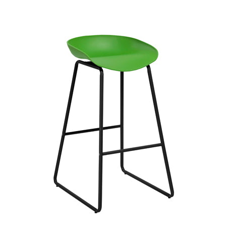 RL Aries Black Metal Frame Hospitality Counter Stool