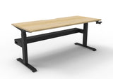 RL Boost Crank Single User Manual Height Adjustable Desk with Cable Tray