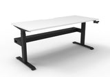 RL Boost Crank Single User Manual Height Adjustable Desk with Cable Tray
