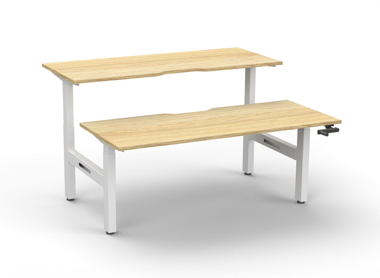 RL Boost Crank 2-User Double Sided Height Adjustable Workstation