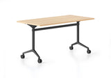 RL Typhoon Black Metal Leg Flip Top Portable Table