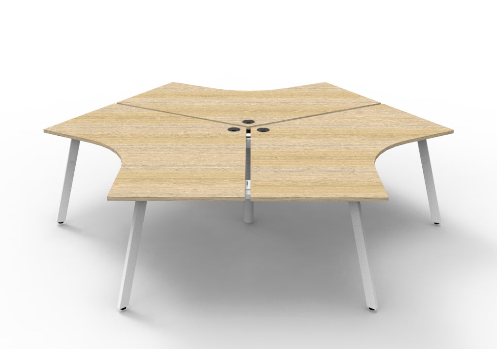 RL Infinity 120 Degree System Desk for 3 Users