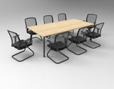RL Eternity Metal Rectangular Meeting Table Frame