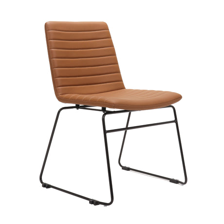 RL Pixel PU Leather Upholstered Sled Base Breakout Chair
