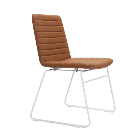 RL Pixel PU Leather Upholstered Sled Base Breakout Chair