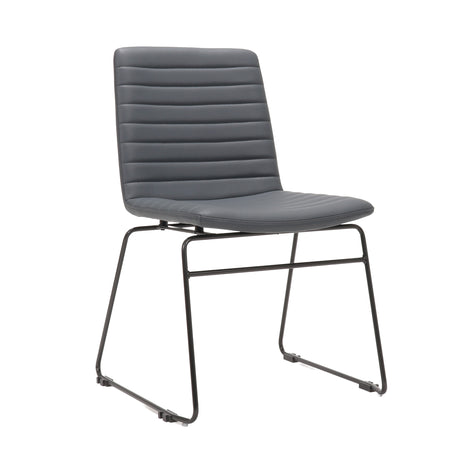 RL Pixel PU Leather Upholstered Sled Base Breakout Chair