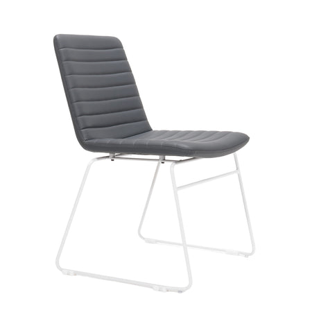 RL Pixel PU Leather Upholstered Sled Base Breakout Chair