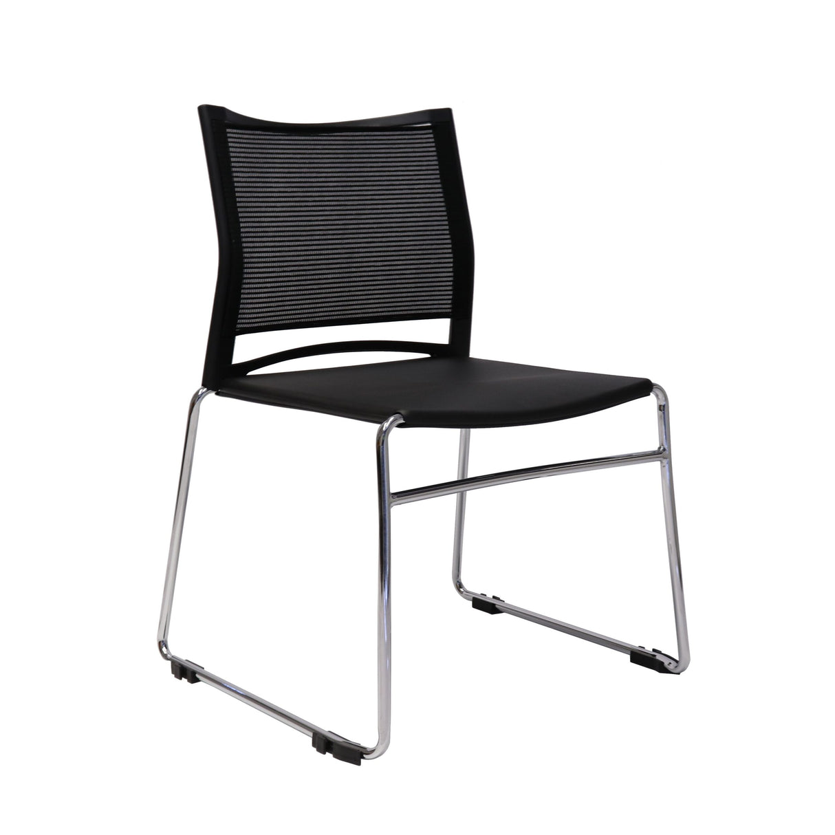 RL PMV Stackable Chrome Sled Base Hospitality Chair