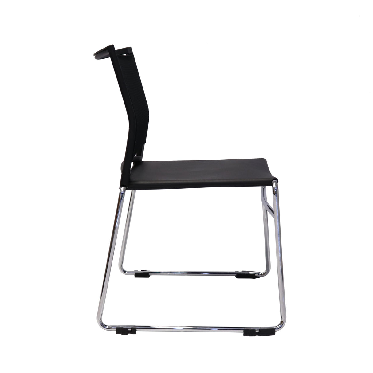 RL PMV Stackable Chrome Sled Base Hospitality Chair