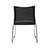 RL PMV Stackable Chrome Sled Base Hospitality Chair