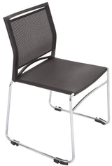 RL PMV Stackable Chrome Sled Base Hospitality Chair