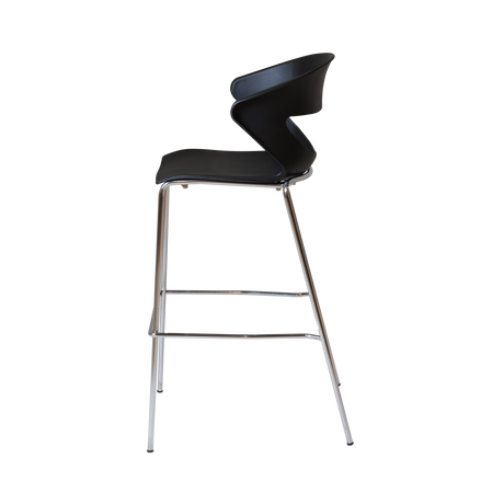 RL Taurus Chrome Leg Hospitality Bar Stool