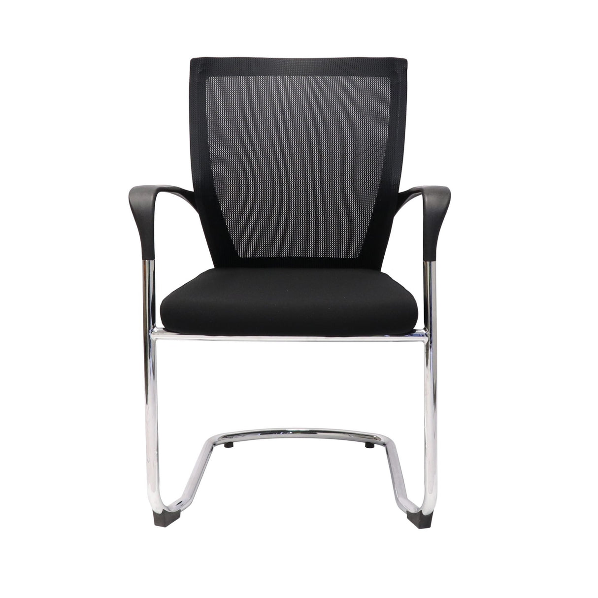 RL WMCC Chrome Sled Base Mesh Back Visitor Armchair