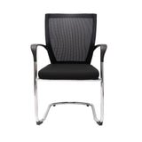 RL WMCC Chrome Sled Base Mesh Back Visitor Armchair