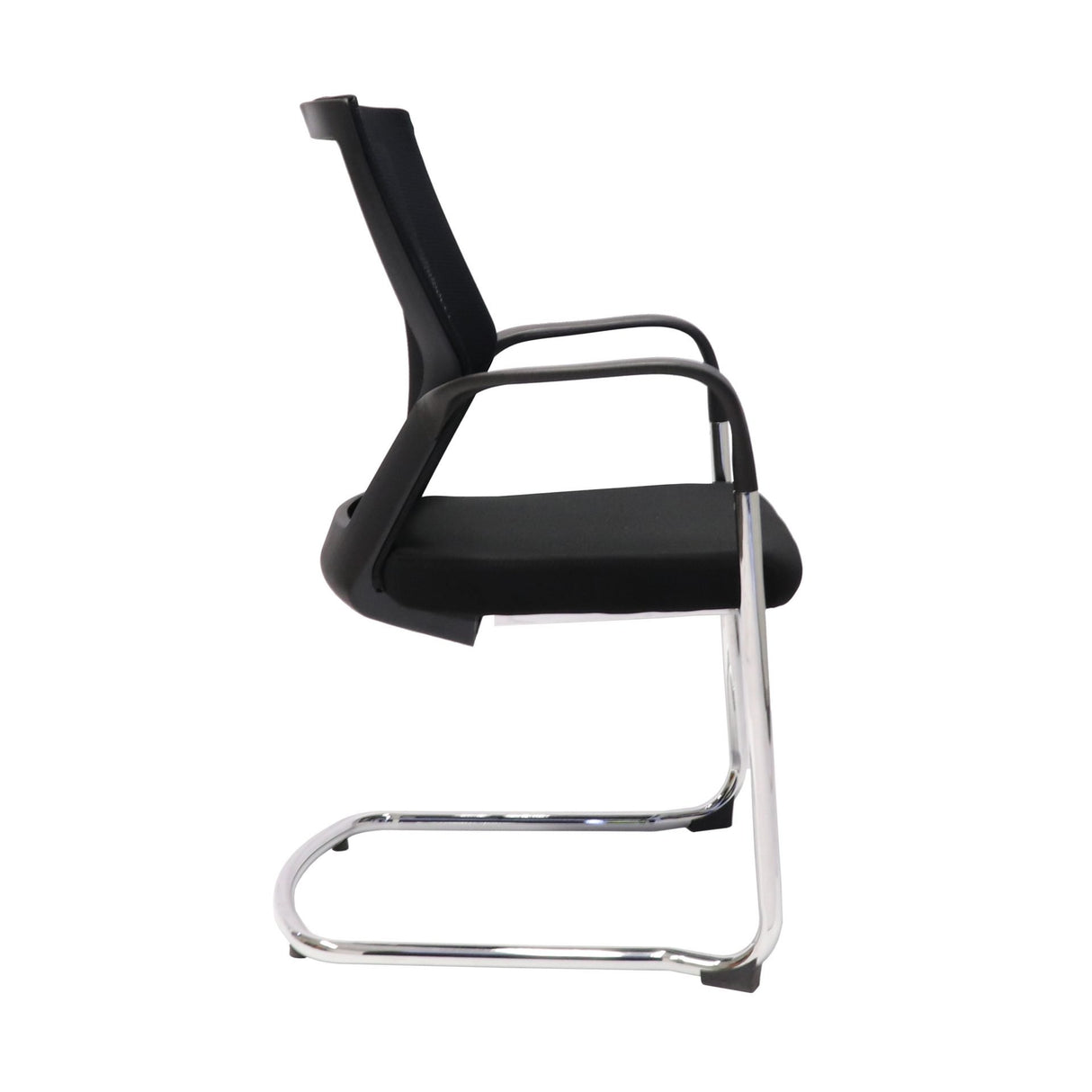 RL WMCC Chrome Sled Base Mesh Back Visitor Armchair