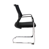 RL WMCC Chrome Sled Base Mesh Back Visitor Armchair