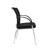 RL WMV Chrome 4 Leg Meshback Visitor Armchair